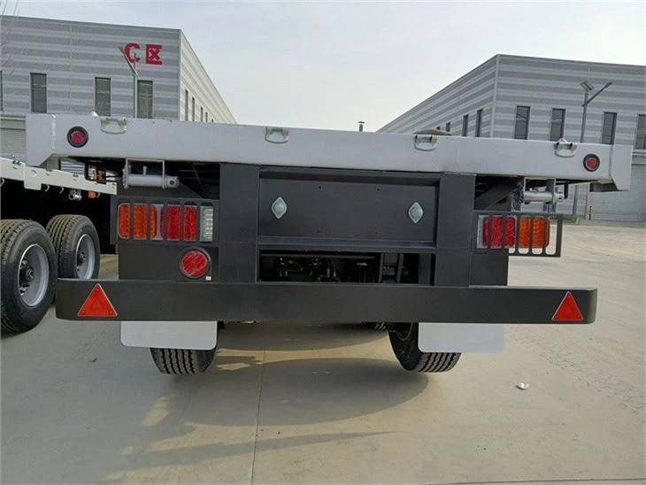 3 Axles 40FT Flat Bed Container Flatbed Semi Trailer Truck Trailer