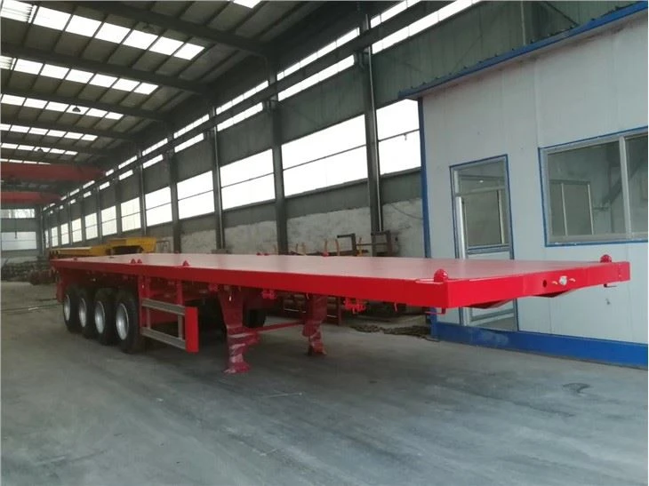 Factory Direct Sale Best Price Good Quality 40ft 3 Axle Flated Bed Trailer